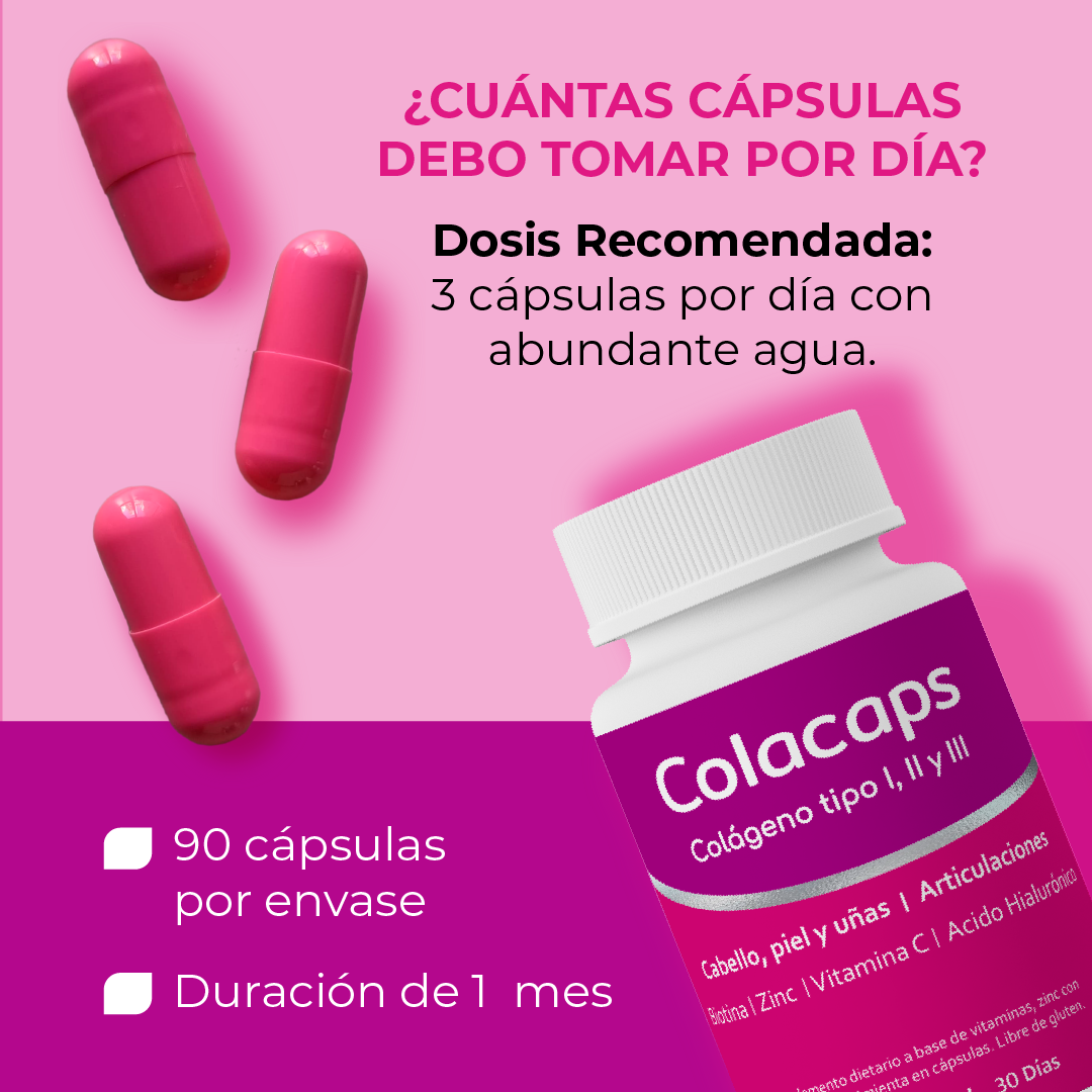 Colacaps - Colágeno Hidrolizado tipo 1, 2 y 3 en Cápsulas