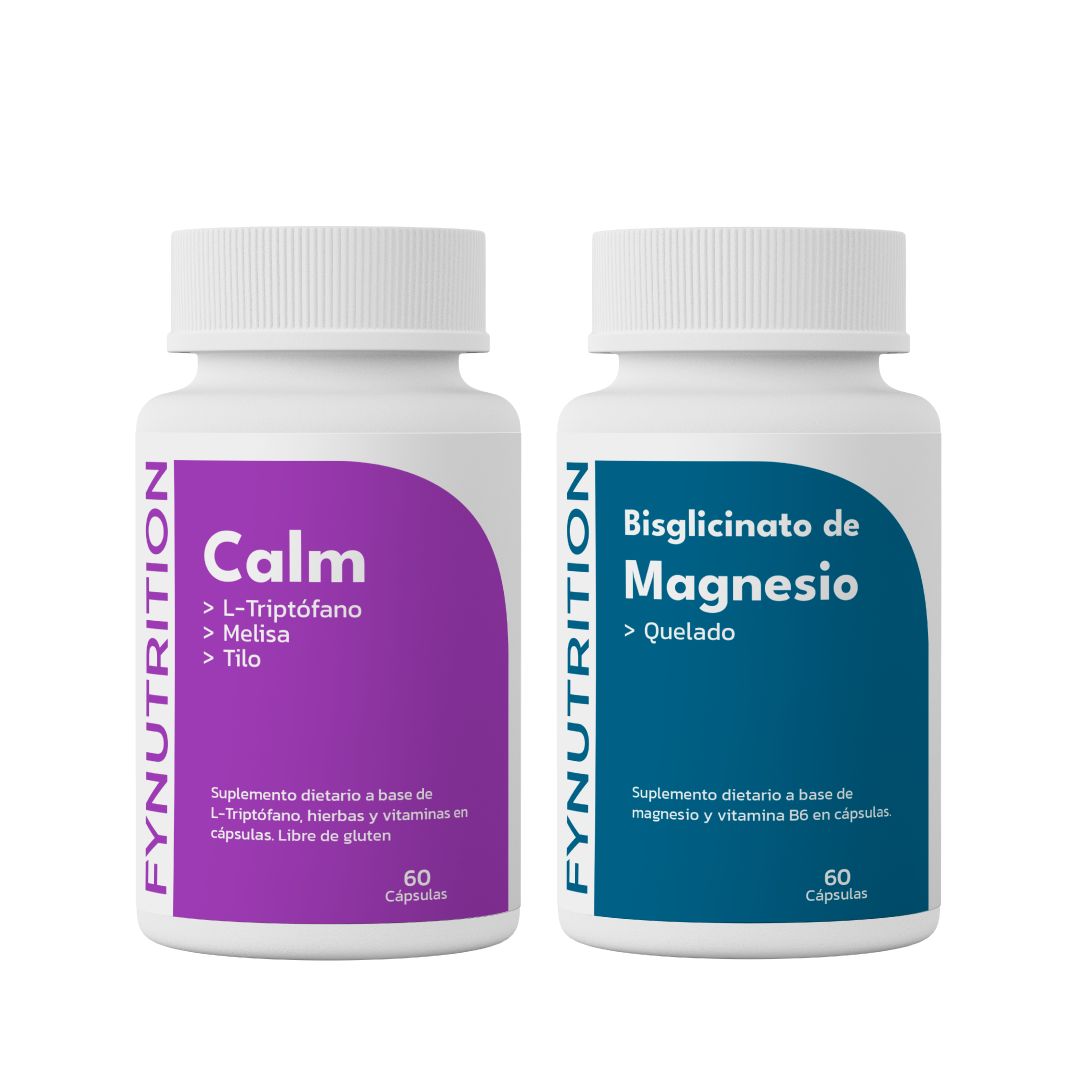 Combo Descanso: Bisglicinato de Magnesio + Calm